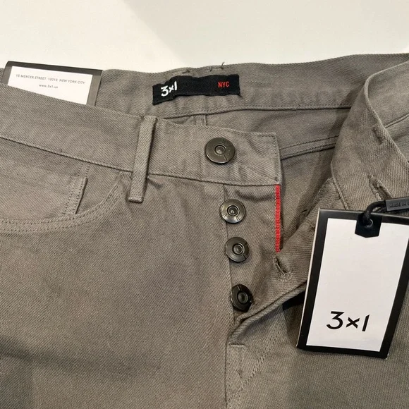 3x1 NWT Men’s Low-Rise Slim JeanColor: SeaweedM5 SelvedgeSize 29Ins …